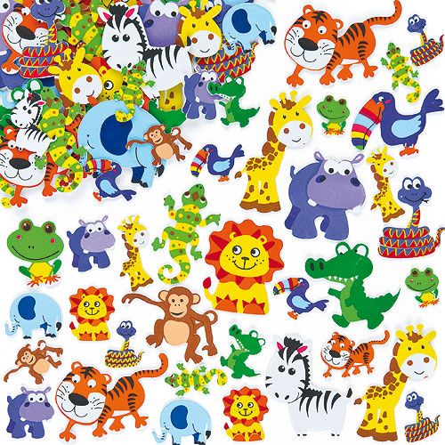 Foam Jungle Animals - 30gm